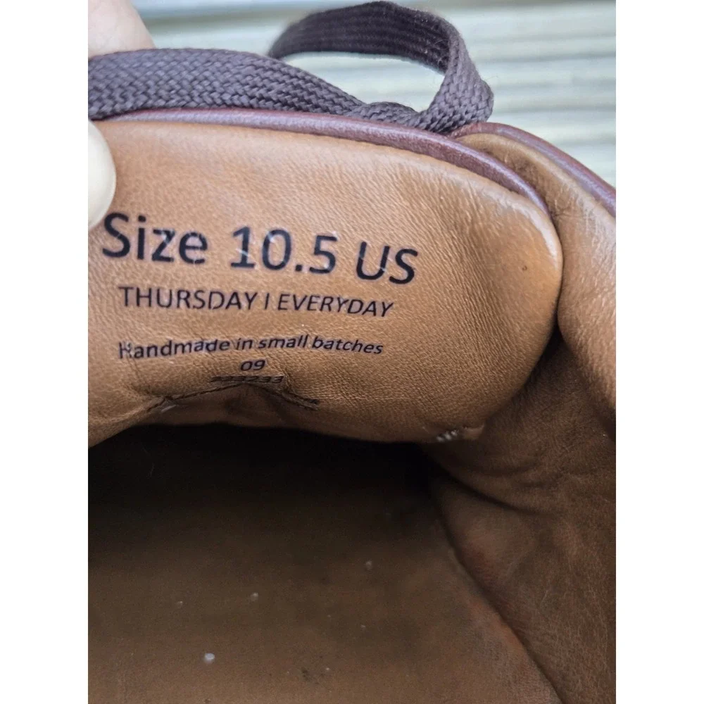Thursday Boot Premier Low Top Shoes Brown Leather Color Size Men's 10.5 Sneakers